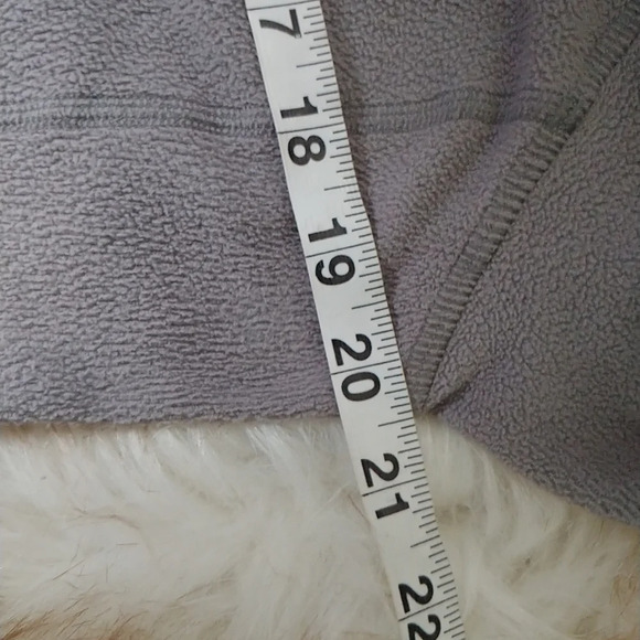 Patagonia Womens sz M Sweatshirt Gray Logo 1/4 Zip Long Sleeve Pullover - Picture 8 of 9